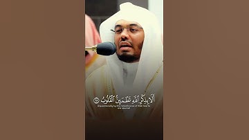 الَّذِينَ آمَنُوا وَتَطْمَئِنُّ قُلُوبُهُم ~ تلاوة حجازية خاشعة تأسر القلوب للشيخ ياسر الدوسري 😢💔