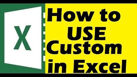 How to use Custom option in Data Validation in MS Excel 2016/2013/2010/2007 in Hindi Lec 38