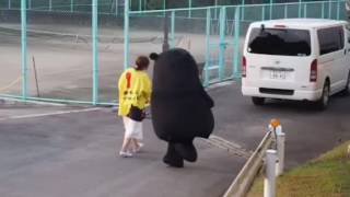 くまモン(*´∇｀*)ｵﾂｶﾚｻﾏー。仕事終わって帰るモン