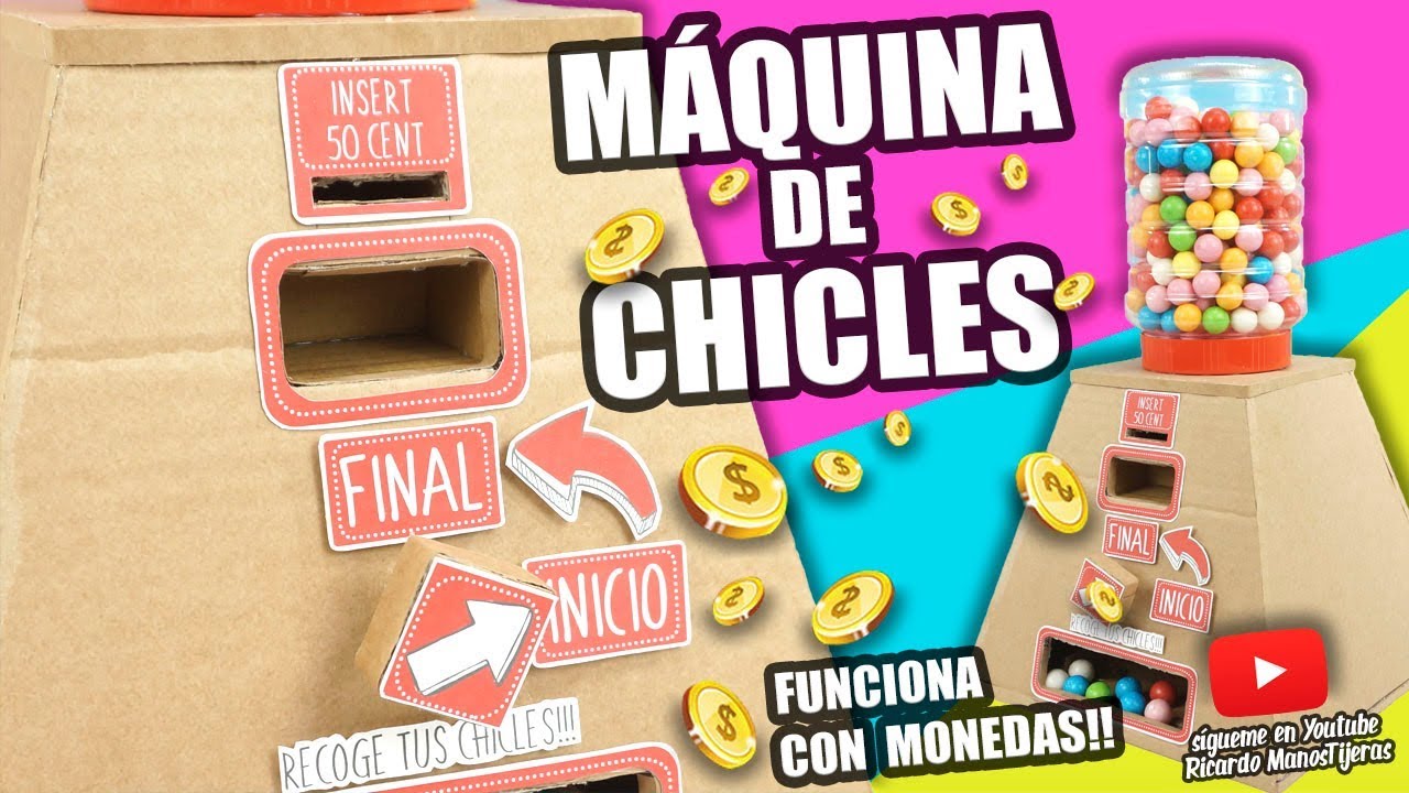 MAQUINA EXPENDEDORA ESPIRAL 1,50 m - Chicles Gum Fiesta