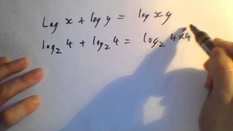 log x +log y = log xy