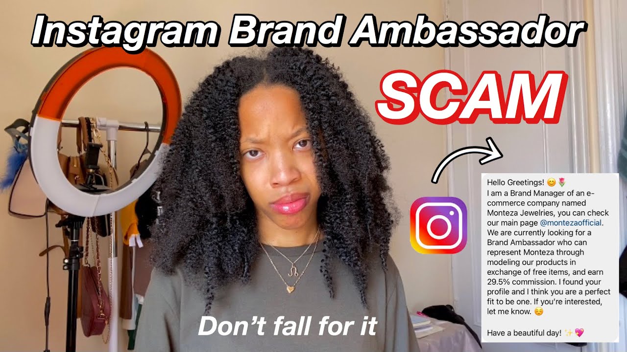 The Instagram Brand Ambassador Scam DO NOT FALL FOR IT