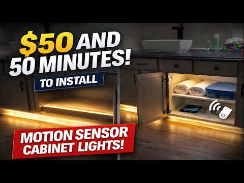 $50 Motion Sensor LED Lights (Took Me 50 Minutes!)