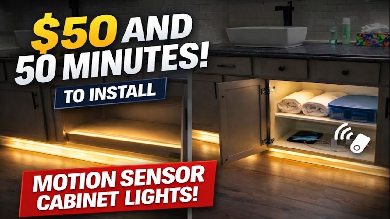 $50 Motion Sensor LED Lights (Took Me 50 Minutes!)