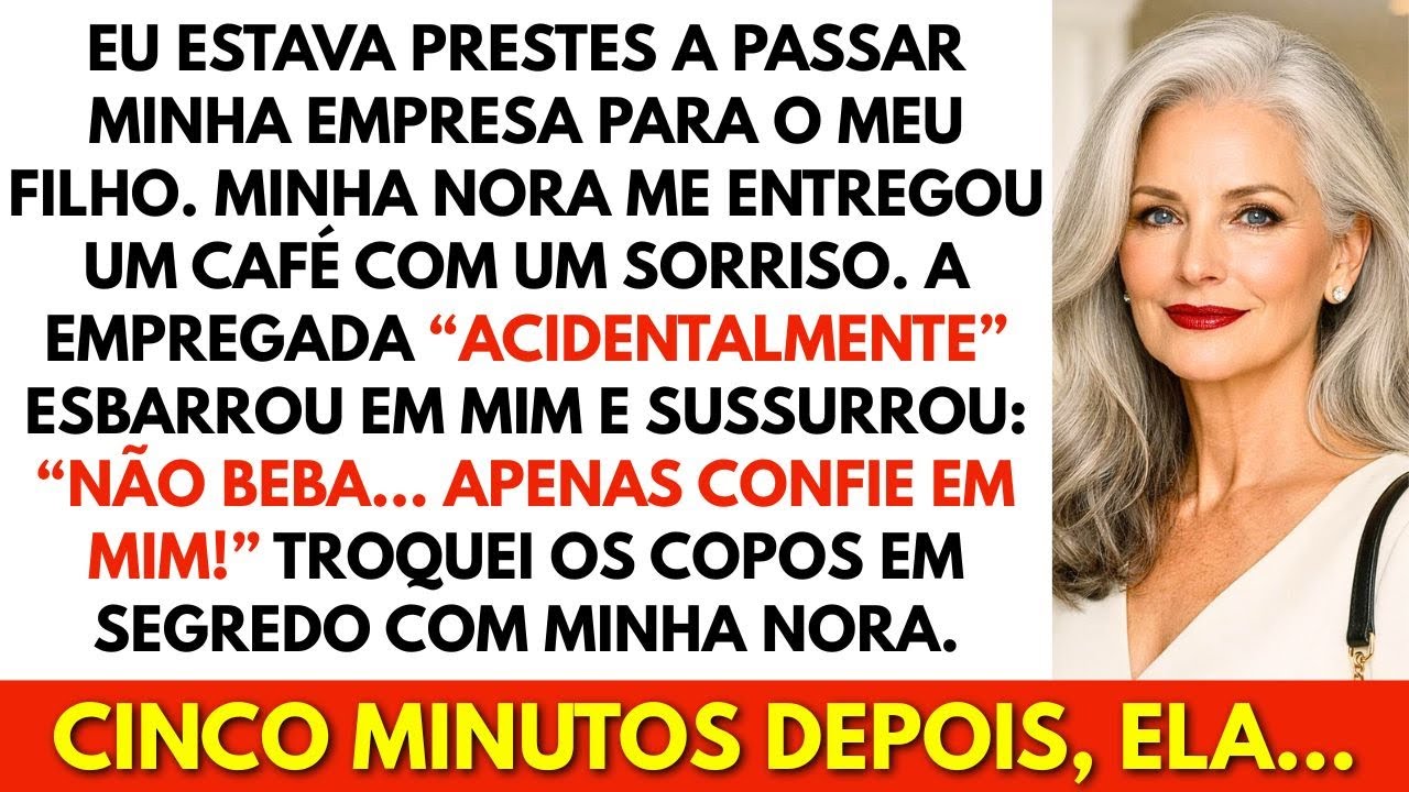 Minha nora me ofereceu café antes da reunião. A empregada derramou de propósito. Isso me salvou...