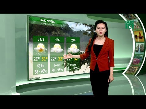 Video Thời tiết du lịch 30/03/2019: Đắk Nông có mưa rào nhẹ... - youtube