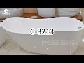 C-3213 Wavy-shaped acrylic freestanding bathtub#bathtub #freestandingtub
