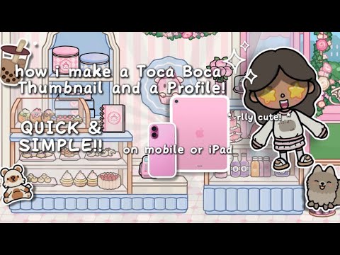 How I Make My THUMBNAILS & PROFILES! | Toca Boca voiced 🎙️ tutorial |