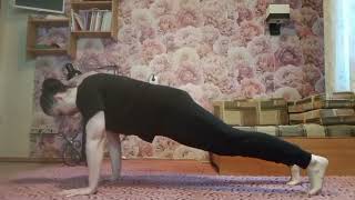 #6 Приседания плие + динамическая планка. #похудение #спорт