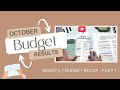 October Budget - Actual Numbers (PART 1)