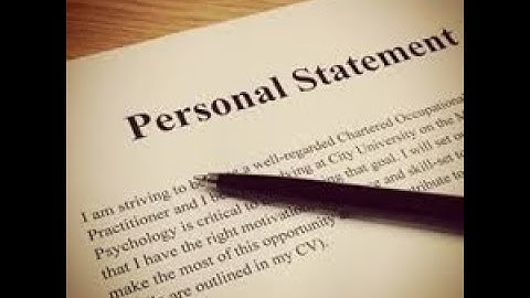 Personal statement trong cv là gì