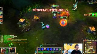 Zed PENTAKILL Livestream 11.04.2013 League of Legends