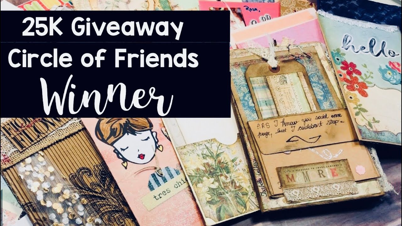 25K Giveaway Winner!! scrapbooking tiendas