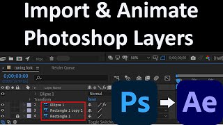 how to animate Photoshop layers in after effects screenshot 5