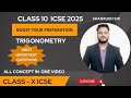 Trigonometry (important questions) part 2 | 10 icse 2025 exams