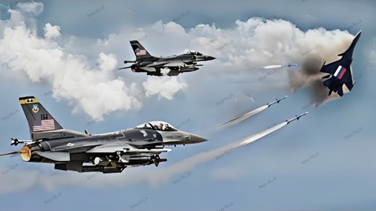 Here's what happened! When US F-16 Fighter Jets Had First Air Battle With Russian SU-57 | Arma 3