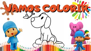 Vamos desenhar e colorir os Jogos Olímpicos do Pocoyo 