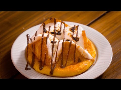 마시멜로 호떡, Marshmallow Hotteok (<strong>Korean</strong> <strong>pancake</strong>)