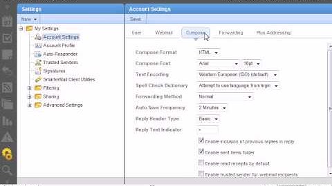 How to change your settings in SmarterMail