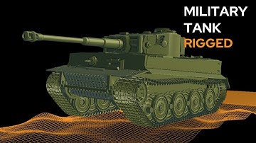 Military Tank Rigged | Blender Animation