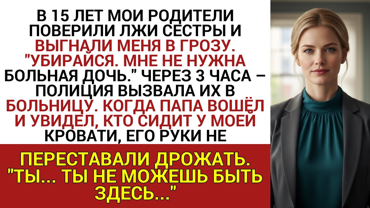 В 15 ЛЕТ МОИ РОДИТЕЛИ ПОВЕРИЛИ ЛЖИ СЕСТРЫ И ВЫГНАЛИ МЕНЯ В ГРОЗУ. 