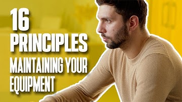16 Principles of Operations Management : Maintaining Your Equipment | Simplicity Consultancy