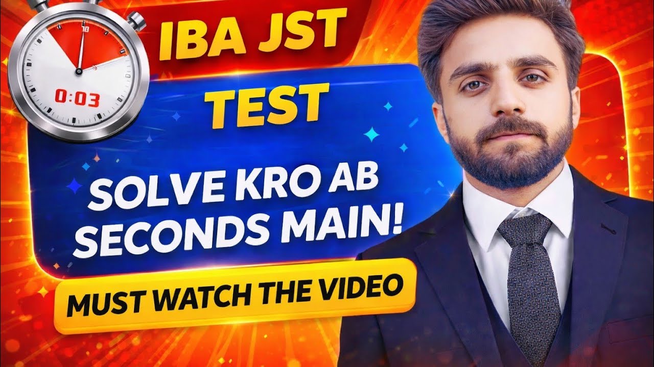 IBA Test Preparation 2026 IBA Sukkur Test Preparation JST