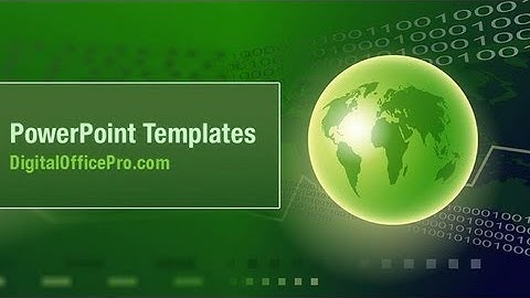 Binary Globe PowerPoint Template Backgrounds - DigitalOfficePro #08434W