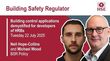 Building control applications demystified for developers of HRBs webinar (July 2025)