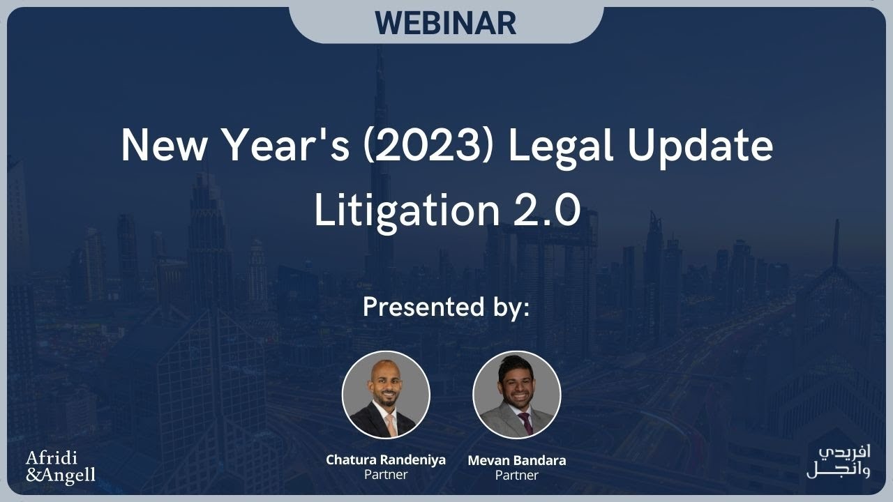 New Year (2023) Legal Webinar Update - Litigation 2.0 - YouTube