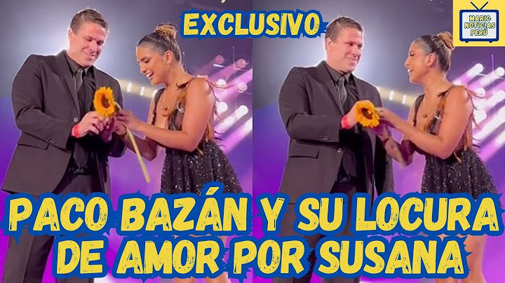 PACO BAZÁN SORPRENDIÓ Y BAILÓ PARA SUSANA ALVARADO EN CONCIERTO