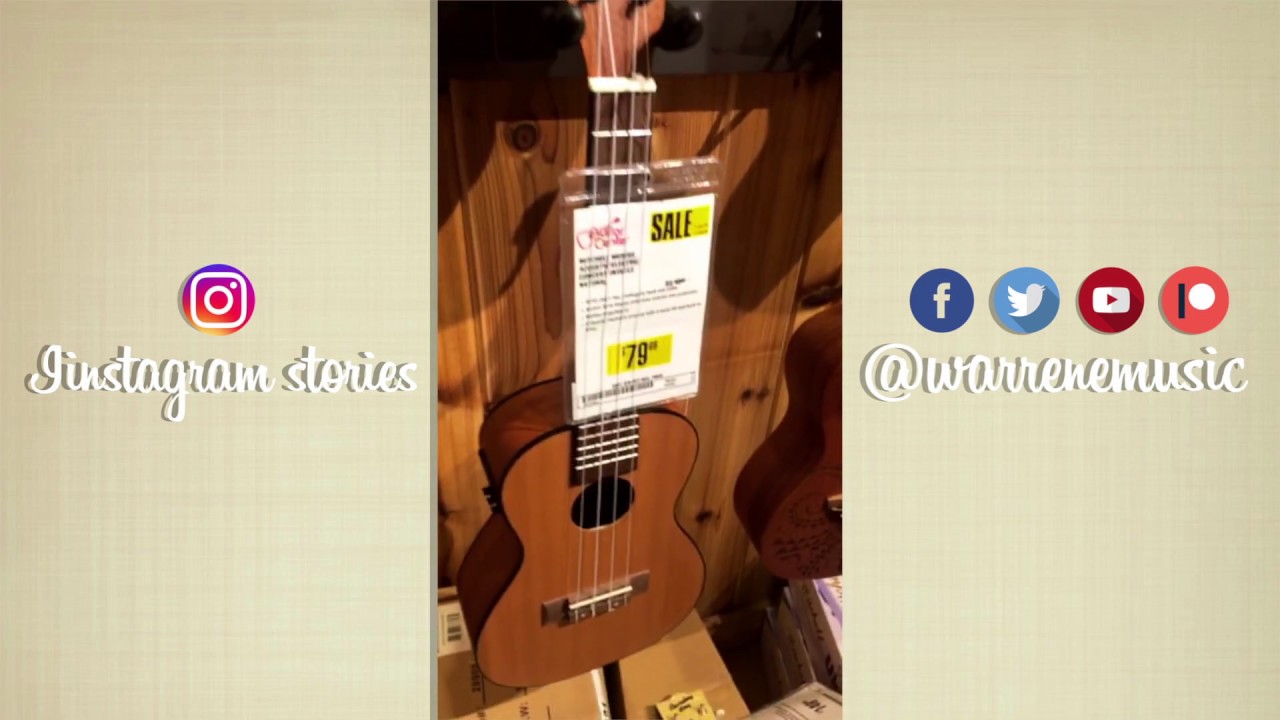 Testing Out Ukuleles at Guitar Center IG STORIES YouTube