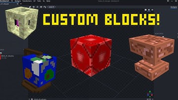 How to make CUSTOM BLOCKS IN MINECRAFT?