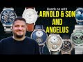 Hands on Arnold &amp; Son and ANGELUS Preview of WatchTime New York 2023 - Tourbillons, 3D Moonphase ++