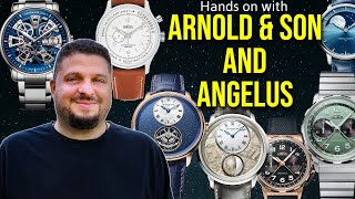 Hands on Arnold & Son and ANGELUS Preview of WatchTime New York 2023 - Tourbillons, 3D Moonphase ++
