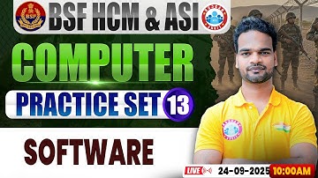 BSF HCM Computer Class | BSF Computer Practice Set #13 | Software | BSF ASI Computer