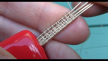 Wire Wrapping/Weaving Pointy Pattern/Style Tutorial using 4 base wire
