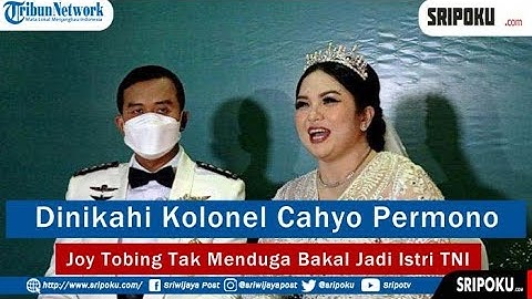 Resmi Dinikahi Kolonel Cahyo Permono, Joy Tobing Tak Menduga Bakal Jadi Istri TNI