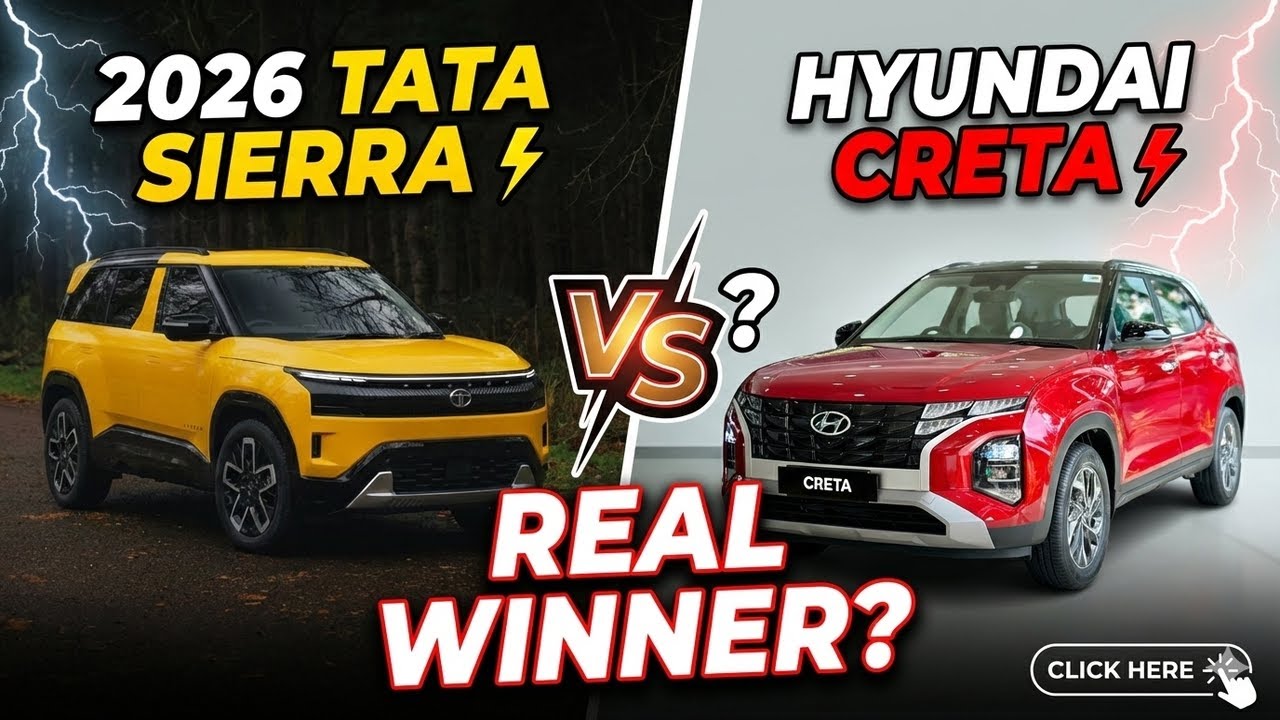 2026 Tata Sierra vs Hyundai Creta 🔥 FULL COMPARISON | Creta Finally in Trouble? 😱