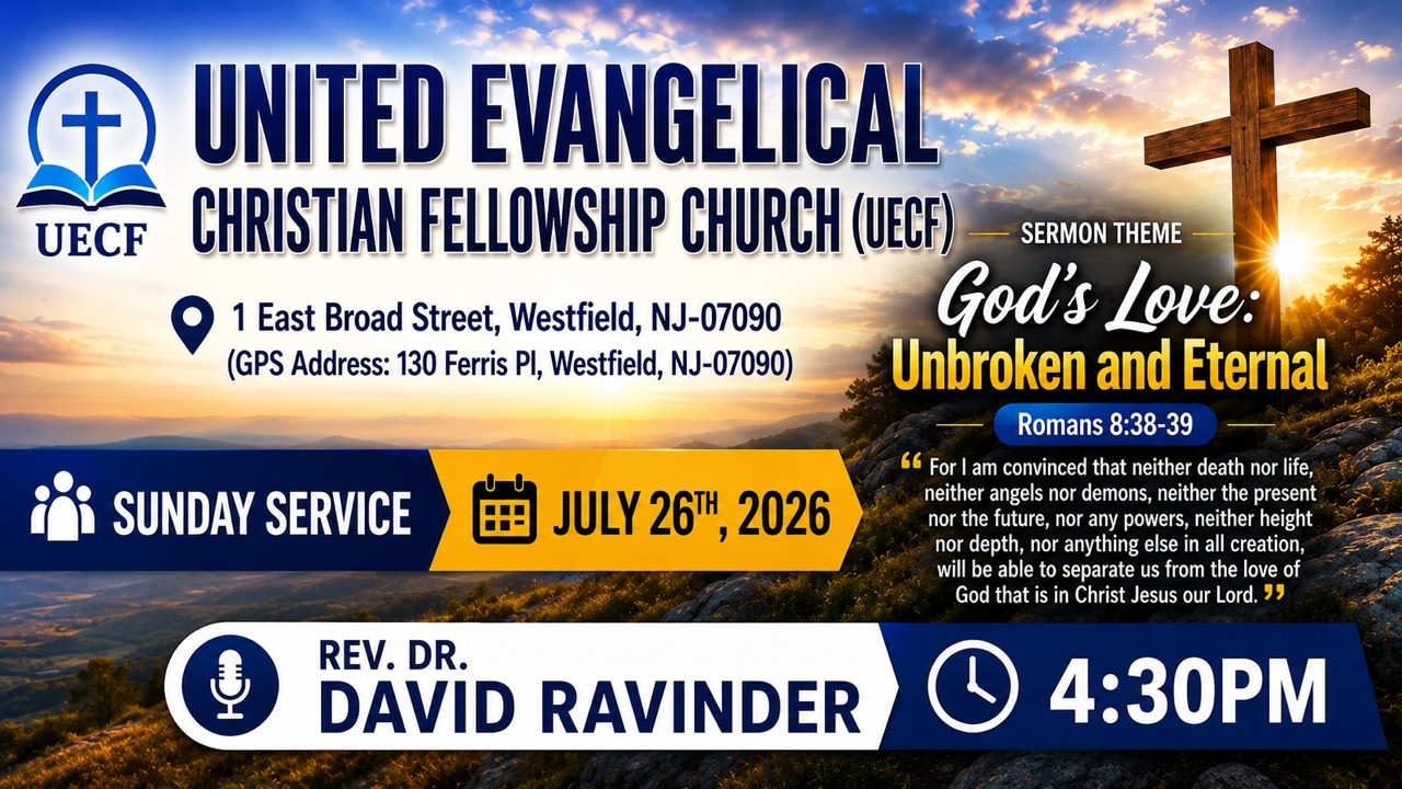 UECF Church Worship Service - July 26th, 2026