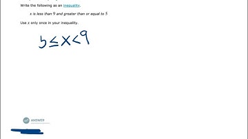 Translating a sentence into a compound inequality