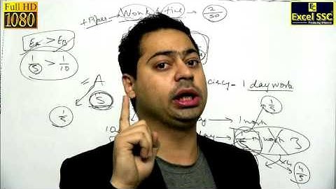 Excel SSC - SSC CGL Maths Tutorials - DEMO - Work & Time (Basic 3)