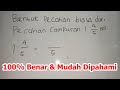 Bentuk pecahan biasa dari pecahan campuran 1 45 adalah