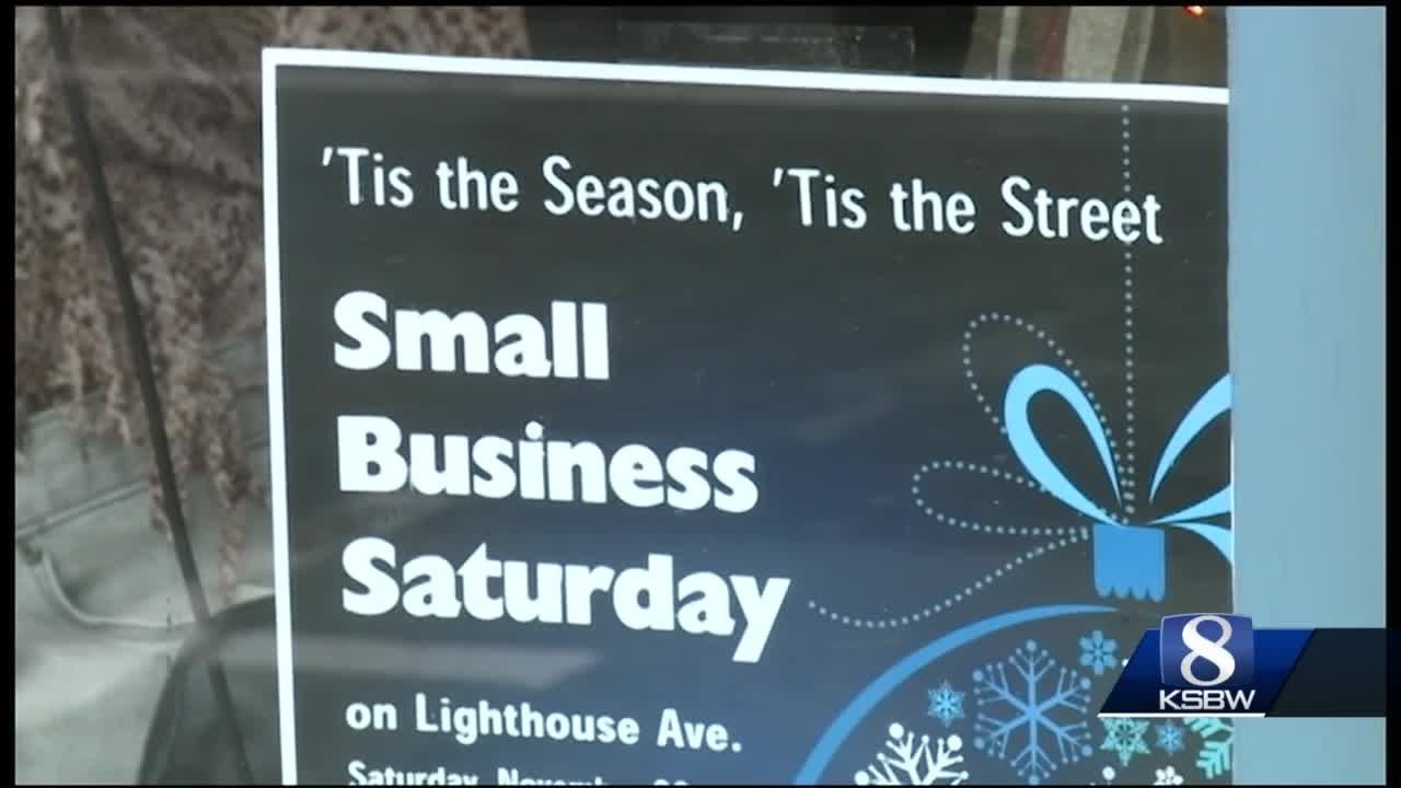 Small business Saturday on lighthouse avenue in New Monterey