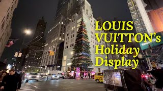 Louis Vuitton's 12-story Christmas tree on the Fifth Avenue is a modern  spectacle