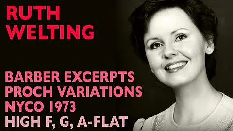 Glass Shatterers! Ruth Welting - BARBER OF SEVILLE...