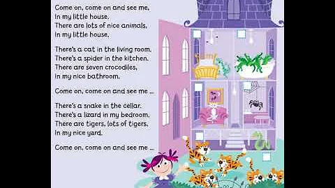 English song for children: In my little house