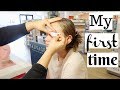 13 YEAR OLD GETS EYEBROWS WAXED FOR THE FiRST TiME!