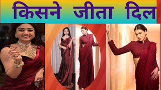 Who Wore It Best Rashmika Mandanna Vs Kriti Sanon In Saree