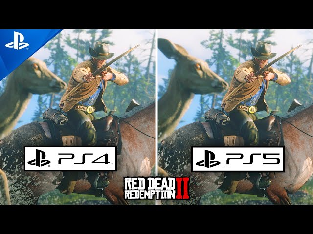 Excel Placeret Bage Red Dead Redemption 2 PS4 VS PS5 Graphics Comparison  Gameplay/4K/PlayStation 5 VS PlayStation 4 - YouTube